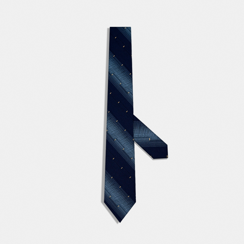 绅士蓝真丝领带