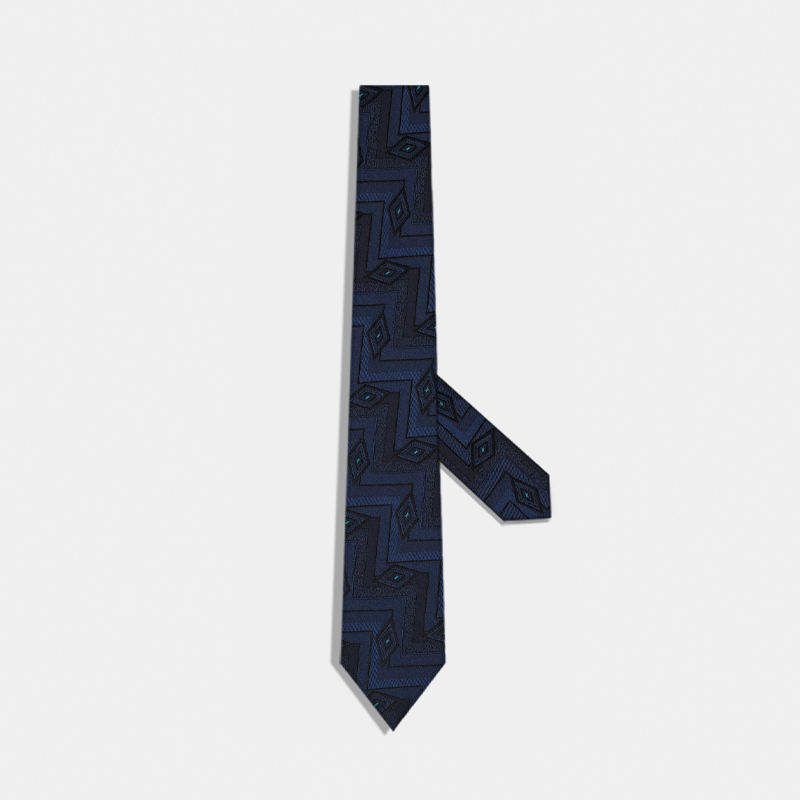 菱形步步高升领带